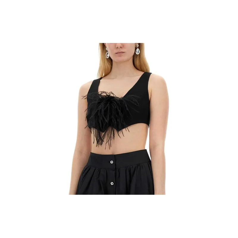 MOSCHINO Floral Brooch Asymmetric Waistcoat-2