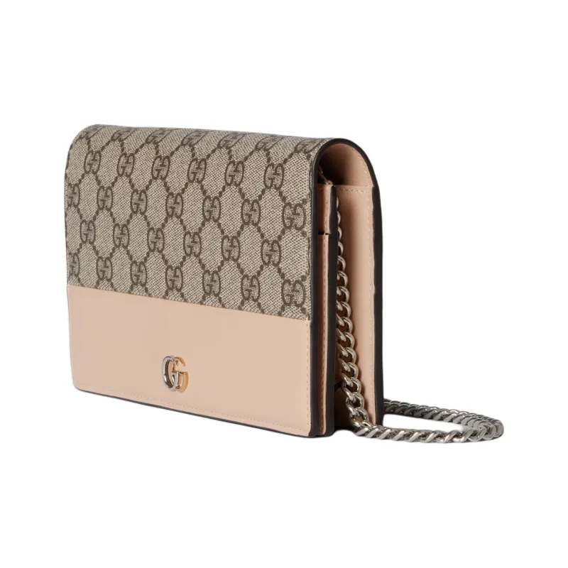 GUCCI GG Marmont Canvas Wallet Women's Beige & Ebony-1
