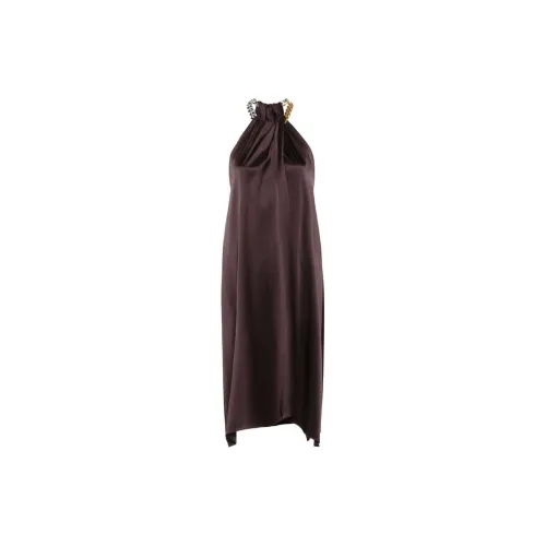 Stella McCartney Sleeveless Dresses Women's Chocolate Brown