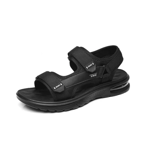 Old shoemaker Beach Sandals Men Black