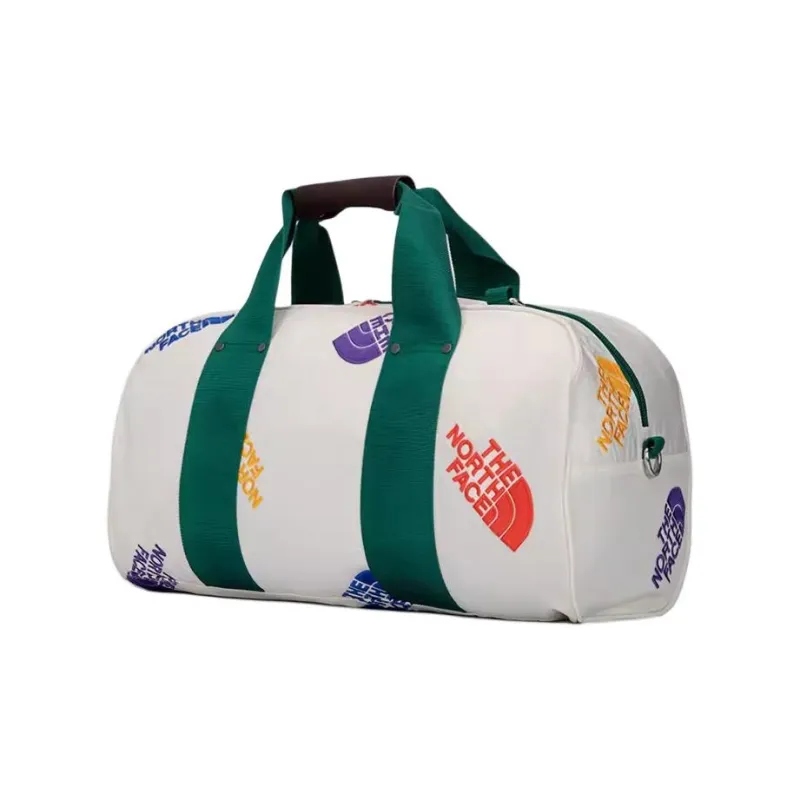 THE NORTH FACE PU Portable Boston Bag Bucket Bag Travel Bag Unisex White-2