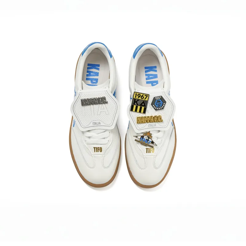 Kappa Tifo Non slip Lightweight Low Top Skateboard Shoes Unisex White-3