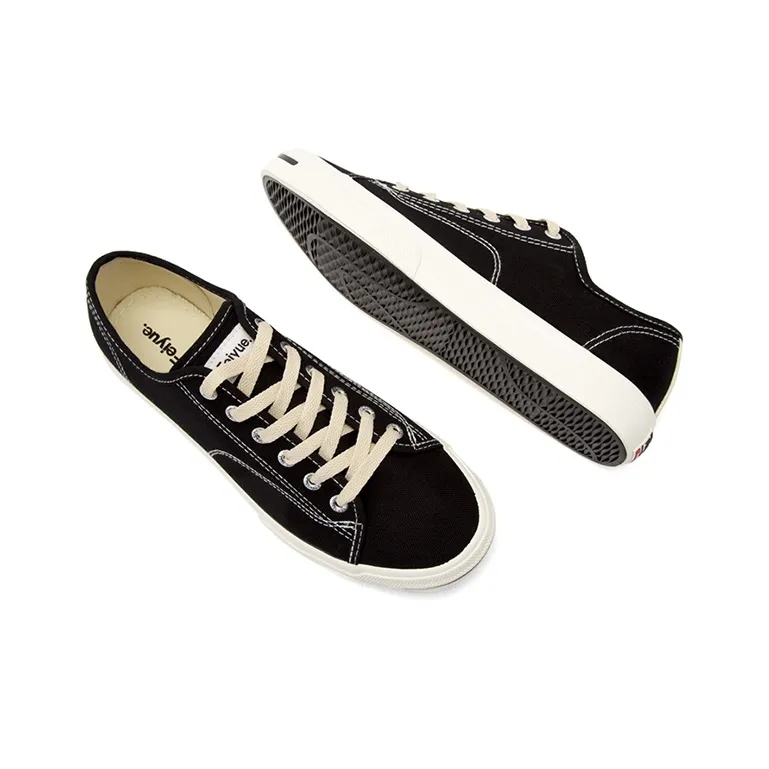 Dafu Leaps Forward Anti Slip Wear Resistant Breathable Lightweight Low Top Canvas Shoes Unisex Black-5