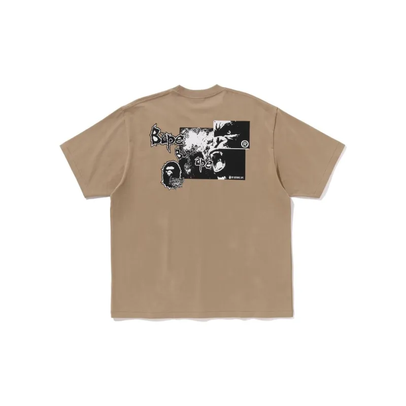 Bape Mad Ape Graphic Logo Relaxed Fit Tee-1