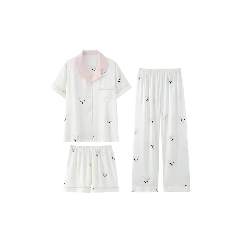 O'MESIK Pajama Set Women's Ivory-0