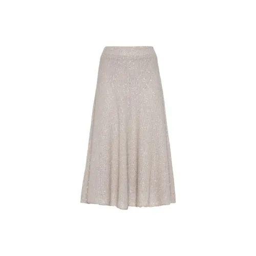 Brunello Cucinelli Sequin embellished Knitted Midi Skirt