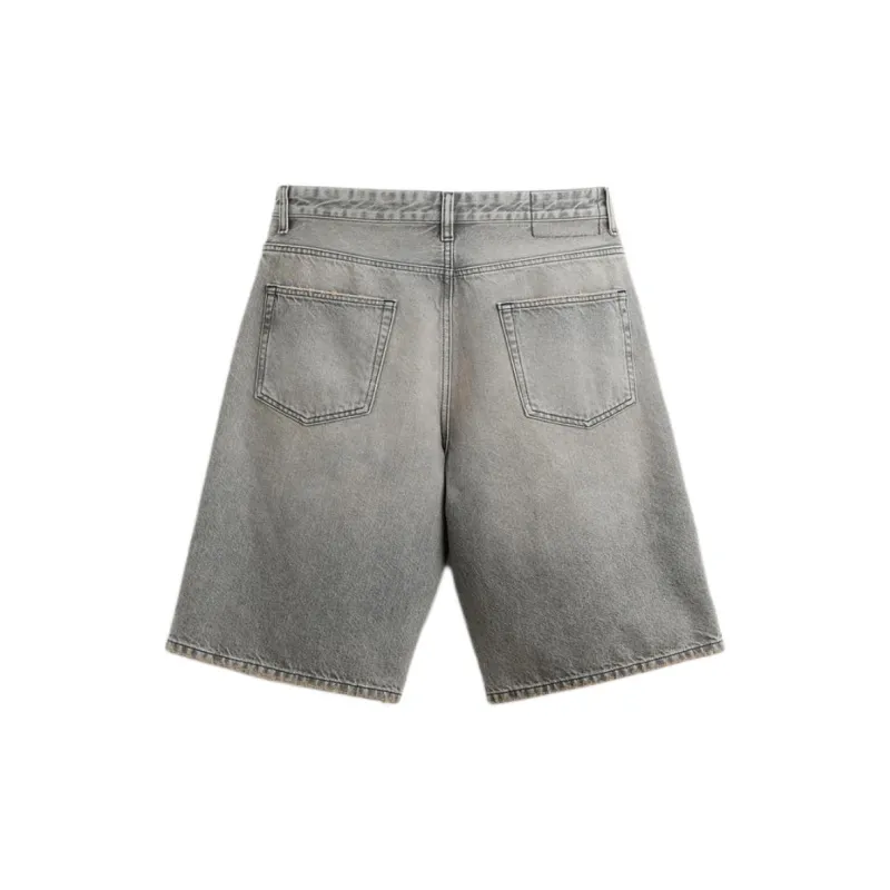 ZARA Denim Shorts Men Gray-1