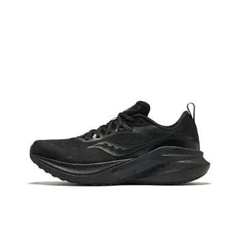 Saucony MARSHAL Breathable Moisture Wicking Coverage Low Top Running Shoes Unisex Black