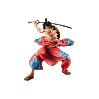 MegaHouse One Piece Portrait Of Pirates Warriors Alliance Luffy Taro Action Figure Red