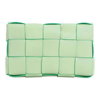 Bottega Veneta CASSETTE Buffalo Leather Tofu Bag, Handheld Crossbody Bag, Shoulder Bag Women's Green