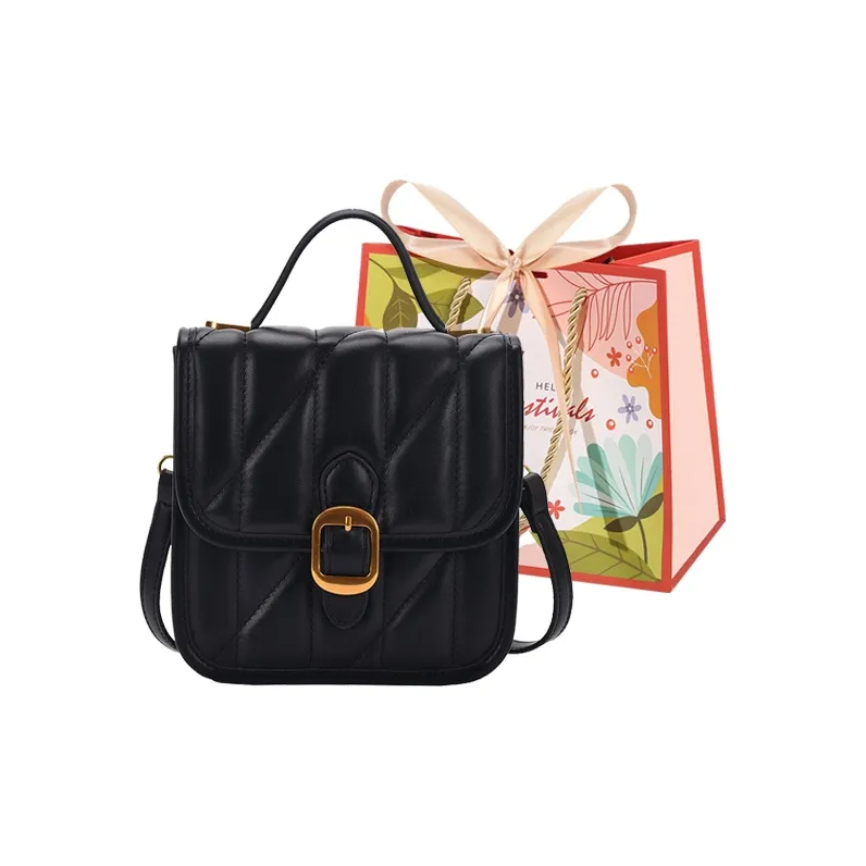 Cwatcun PU Double Shoulder, One Shoulder Handbag Regular Women's White/Black/Coffee-11