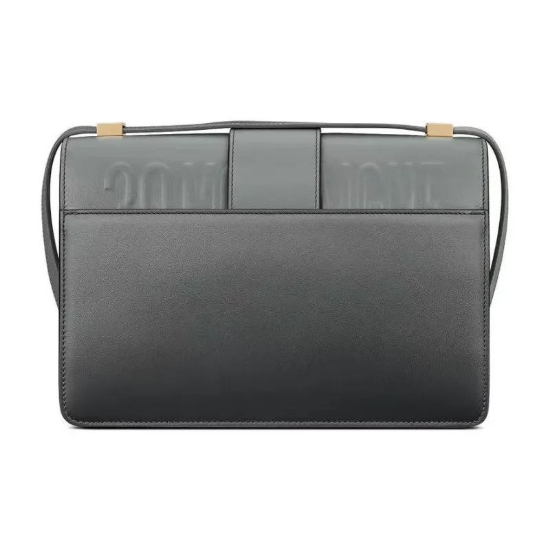 DIOR 30 Montaigne Leather Shoulder Bag Crossbody Bag Women's Gray-3