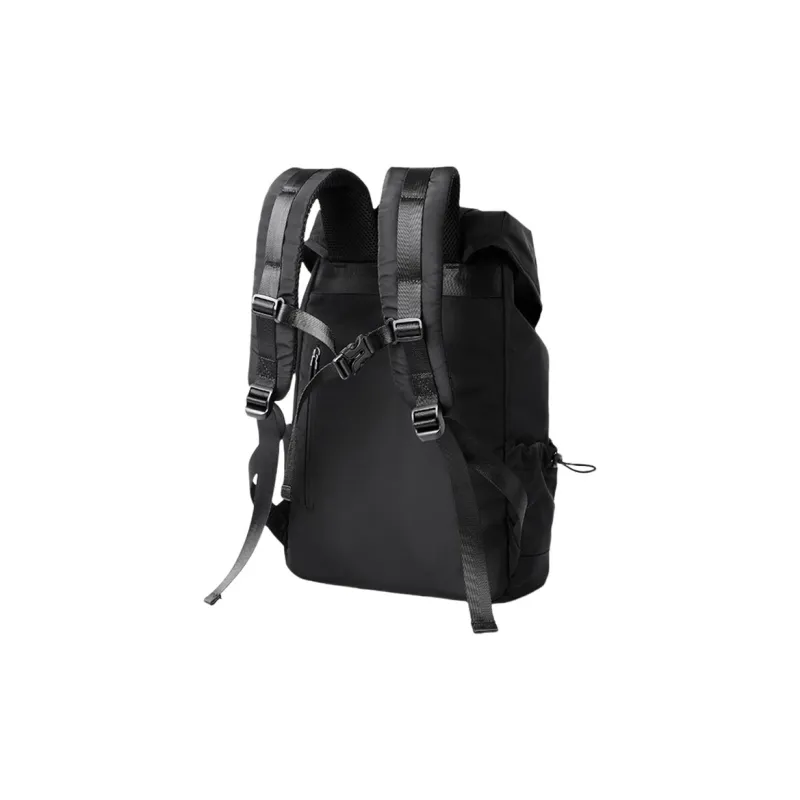 PULUWIRR Oxford Versatile Convenient Medium Firmness Multi Layer Storage Trendy Business Bag Unisex Black-2