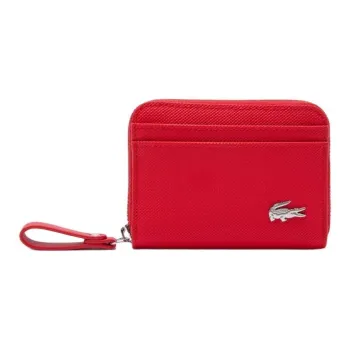 LACOSTE Coated Polyester Wallet Women's Red