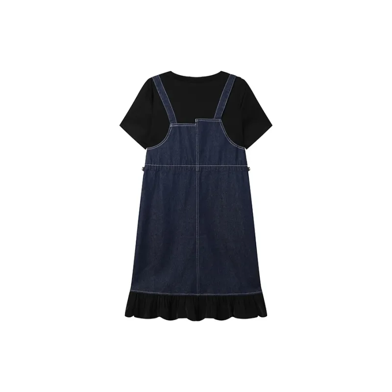 LOUISY AO Short Sleeved Dress Women's Blue & Black-1