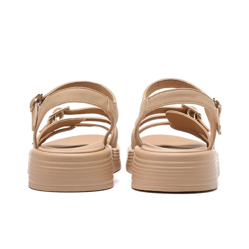 HLA Platform Roman Sandals For Women's French One Strap Commute Soft Sole Slippers-19