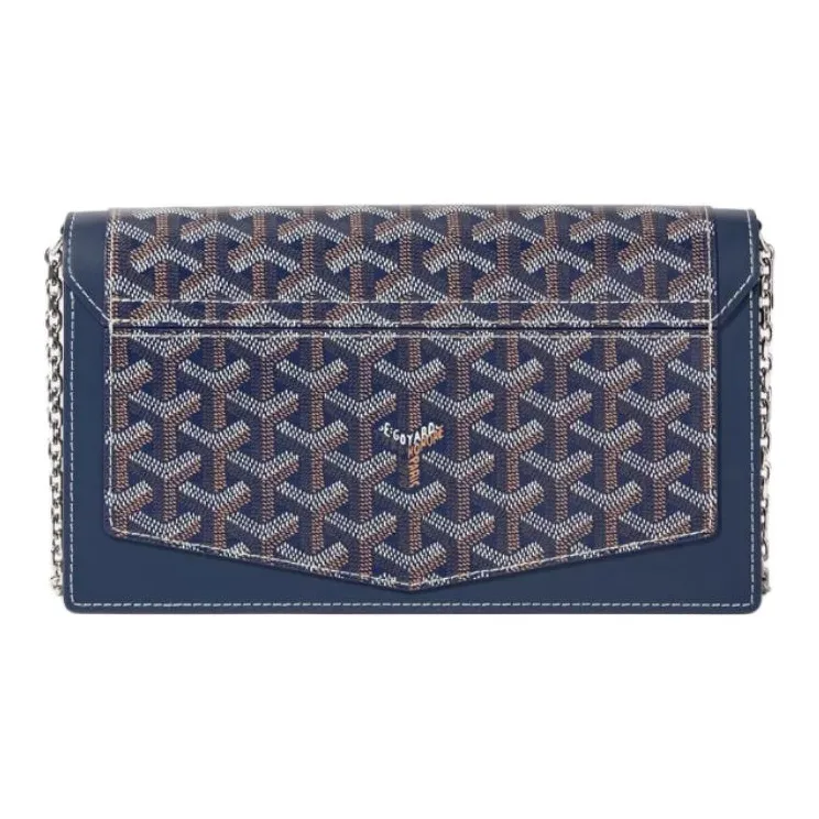 GOYARD Canvas With Calfskin Shoulder Bag Crossbody Bag Women's Marine Blue-2