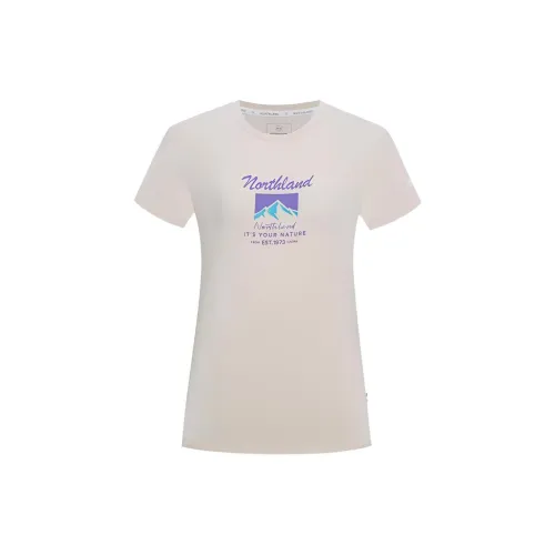 NORTHLAND T-Shirts Women's Apricot Beige