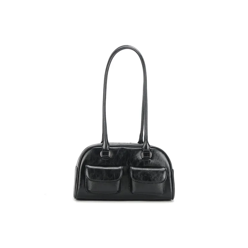 Jade En Plus PU Shoulder Bag Regular Women's Blue/Ecru/Black/Brown-5