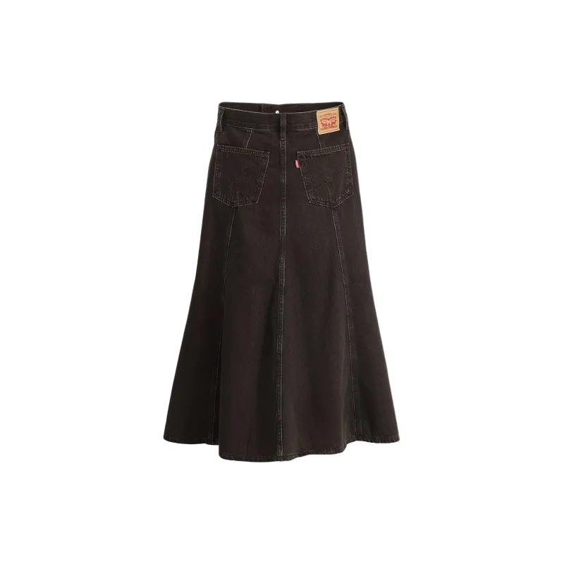 Levi’s Denim Long Skirts Women's Black-1