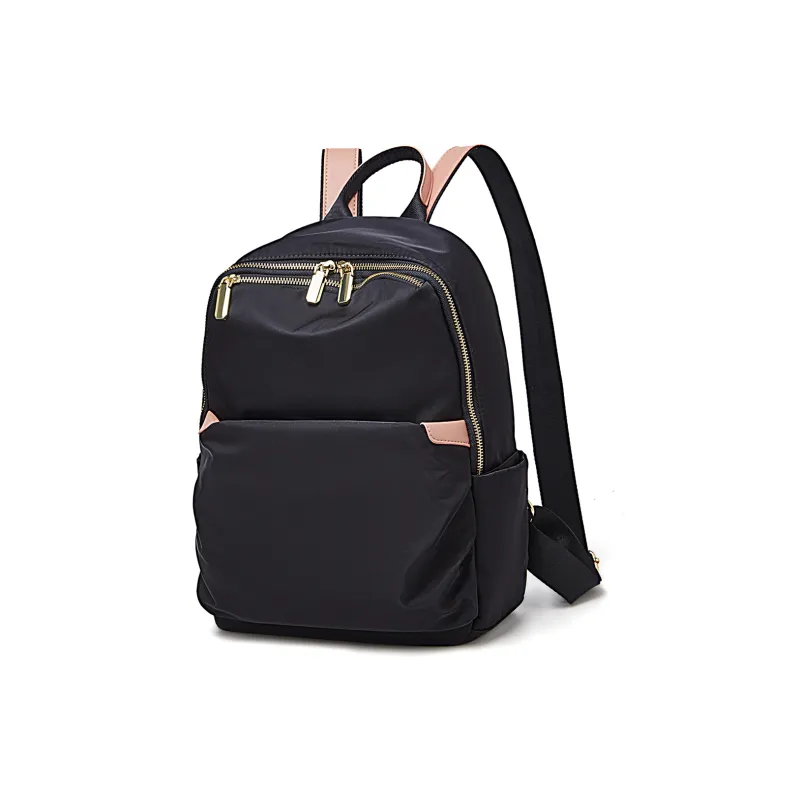 Marino Orlandi Textile, Synthetic Leather Backpack Regular Women's Coffee/Apricot-2