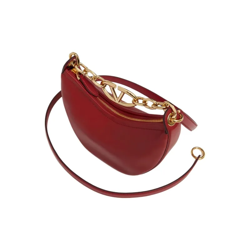 VLogo Signature Zip-Up Shoulder Bag-4