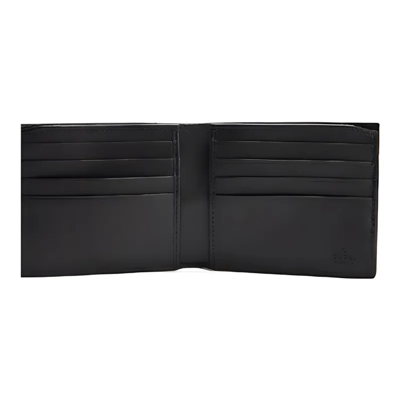 GUCCI Artificial Leather Wallet Men's Ebony/Black-4