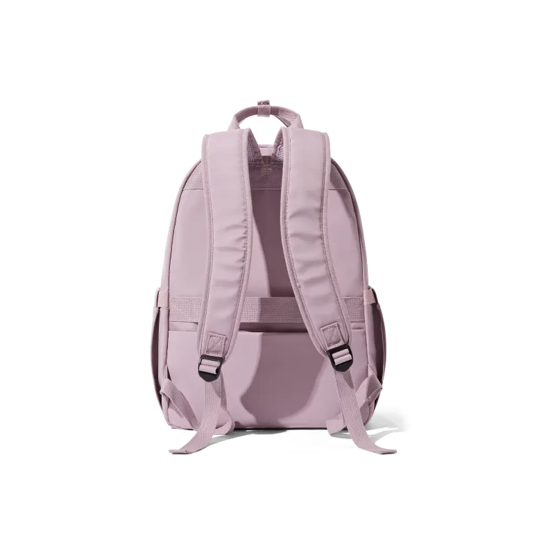 COOWOZ Fabric Backpack Student Backpacks Regular Unisex Ecru/Black/Red/Light Purple-19