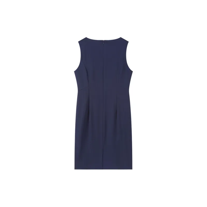 Romon Sleeveless Dress Women's Navy Blue-1
