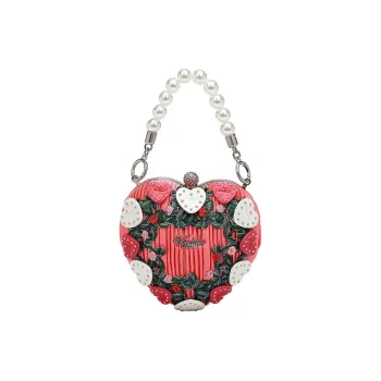 Vendula Vegan Leather Shoulder Bag, Crossbody Bag, Handbag Women's Pink