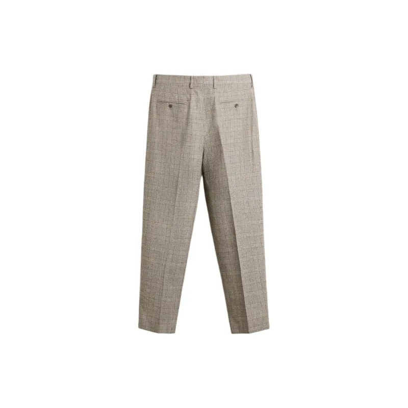 ZARA Suit Trousers Men Brown-1