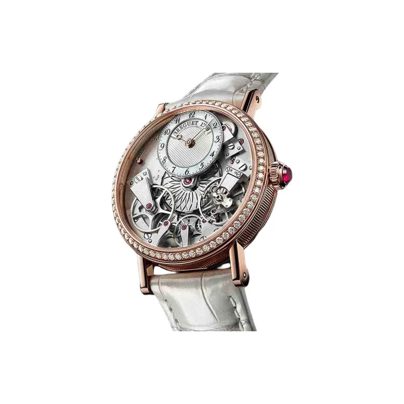 BREGUET TRADITION Automatic Mechanical Movement Women's Watch Watch 37mm White Dial 18K Rose Gold Watch Case-1