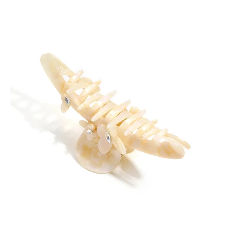 CAROMAY Hair Clips Women's Cream Yellow Classic Black-2