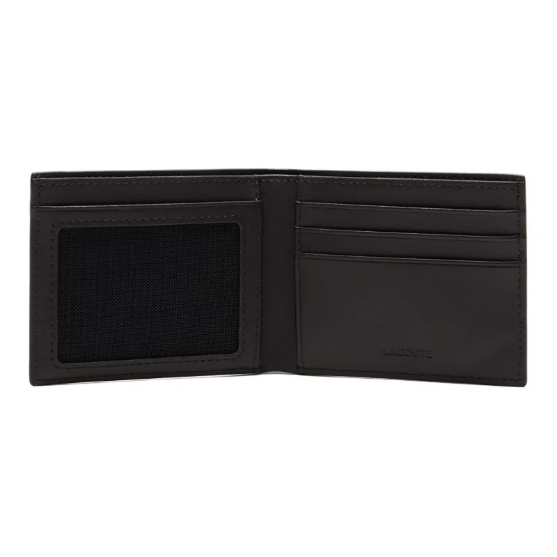 LACOSTE Calfskin Wallet Men's Dark Brown-1