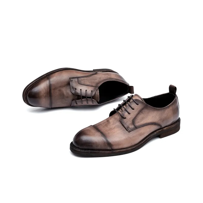 ASTON M.JAZZ Dress Shoes Men Low Top Black, Brown, Gray-12