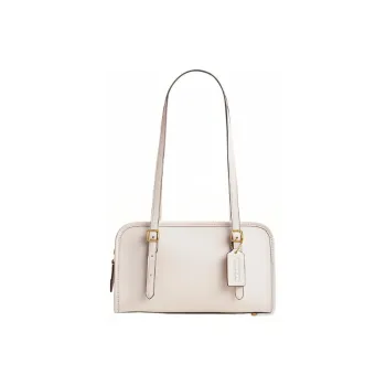 COACH Swing Zip Leather Shoulder Bag, Handbag, Shoulder Bag Women's White