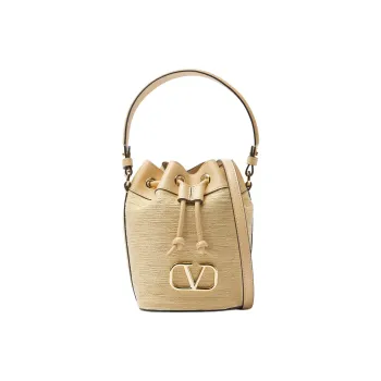 Valentino VLogo Signature Drawstring Mini Bucket Bag