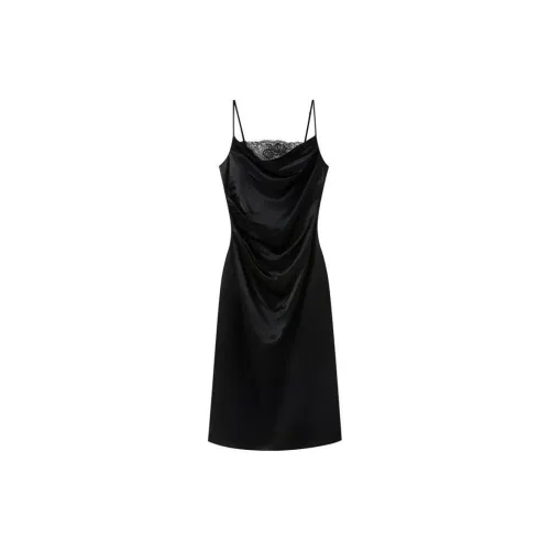 HERLAND Slip Dresses Women's Black