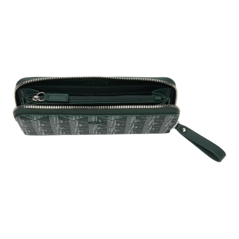 LACOSTE Coated Polyester Wallet Women's Green-2