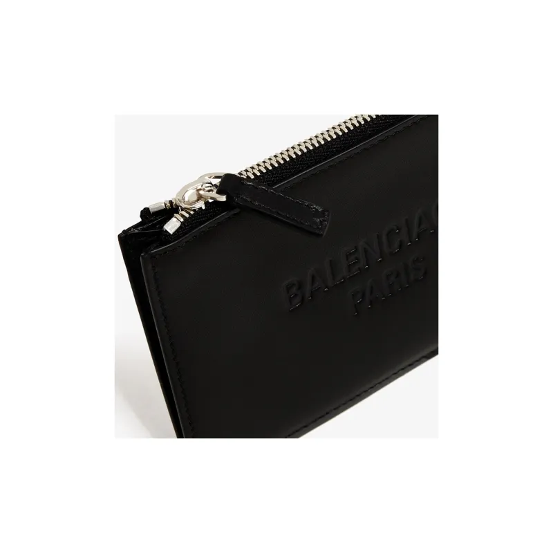 Balenciaga Logo Embossed Zipped Card Holder-3