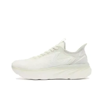 QIAODAN Lightweight Anti-Slip Low-Top Instant Slip Technology Casual Running Shoes Women's White Green