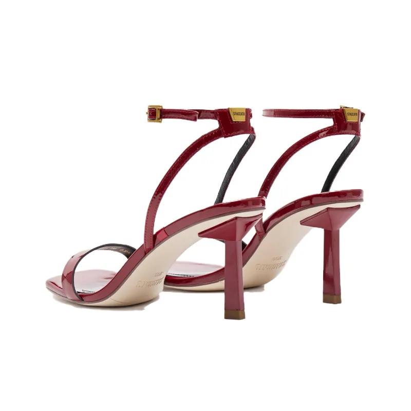 Staccato Vivian Viviann One Strap Sandals 7.5cm Women's Red-2