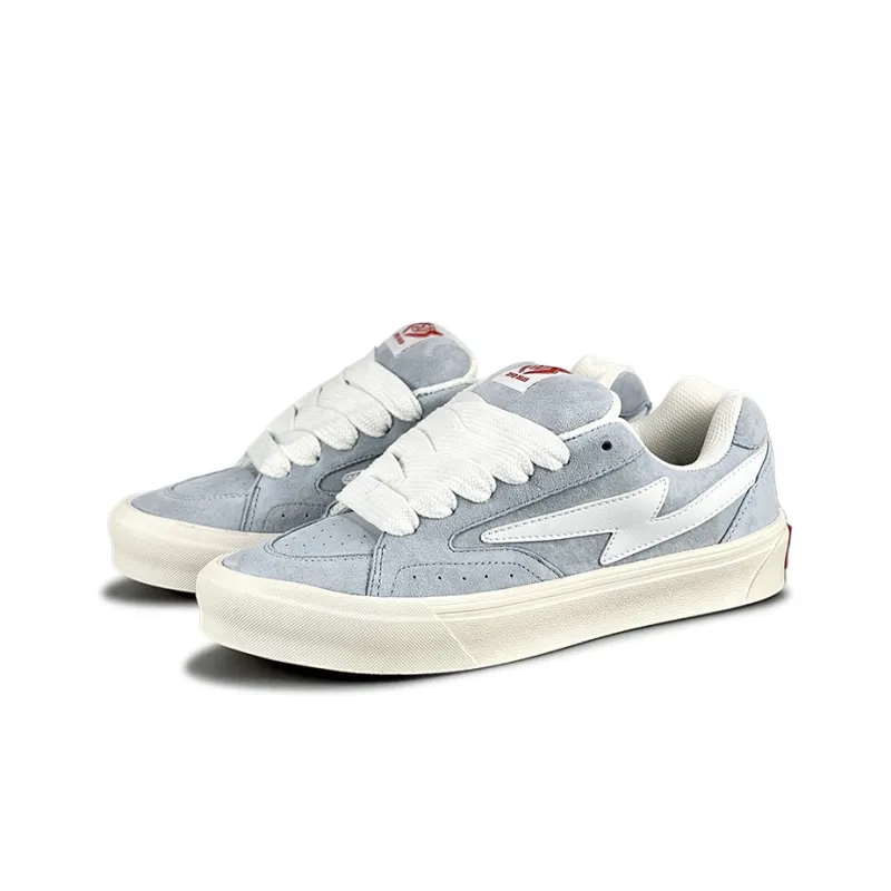 LuzaoT SUPER DRAG Lightning Shoes Anti Slip Wear Resistant Low Top Skateboard Shoes Women's Aqua-2