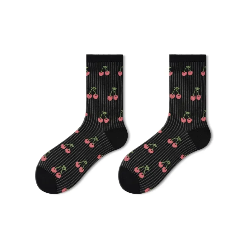 Primeet Mid Calf Socks Spring And Summer Women's Single Pack-8