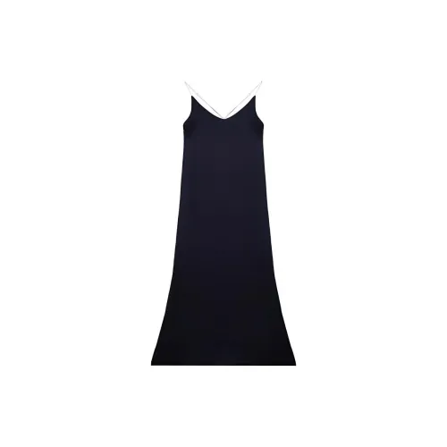 HERLAND Slip Dresses Women's Navy Blue