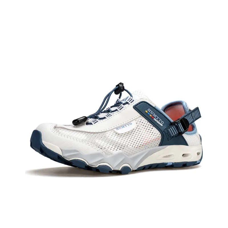 HUMTTO River Trekking Shoes Men's White Sea Blue-1
