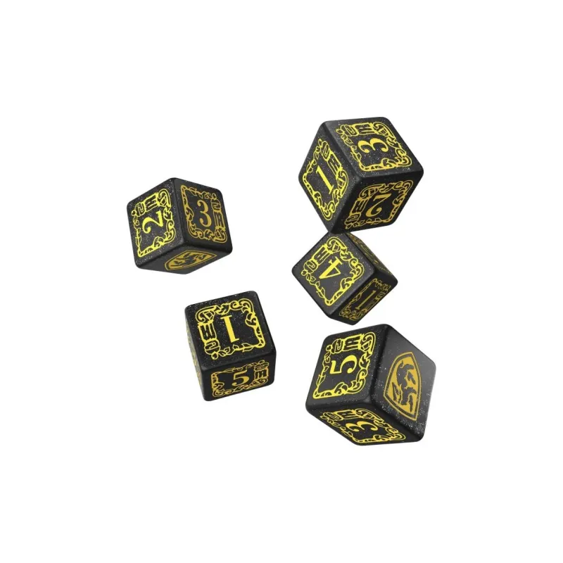 Q WORKSHOP Harry Potter Hufflepuff Black D6 Dice Board Games-1