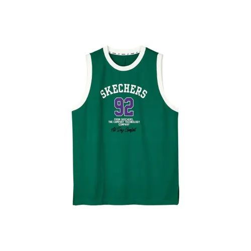 Skechers Tank Tops Unisex Bear Grass Green