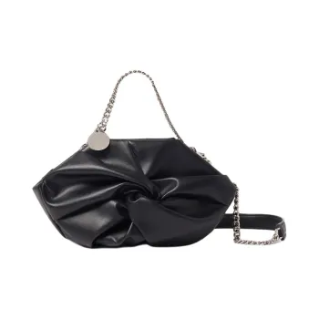 Stella McCartney Twist Detailed Chain-Linked Shoulder Bag