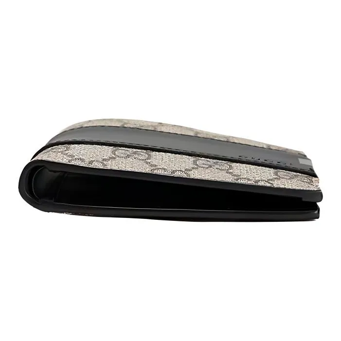 GUCCI Artificial Leather Wallet Men's Ebony/Black-3